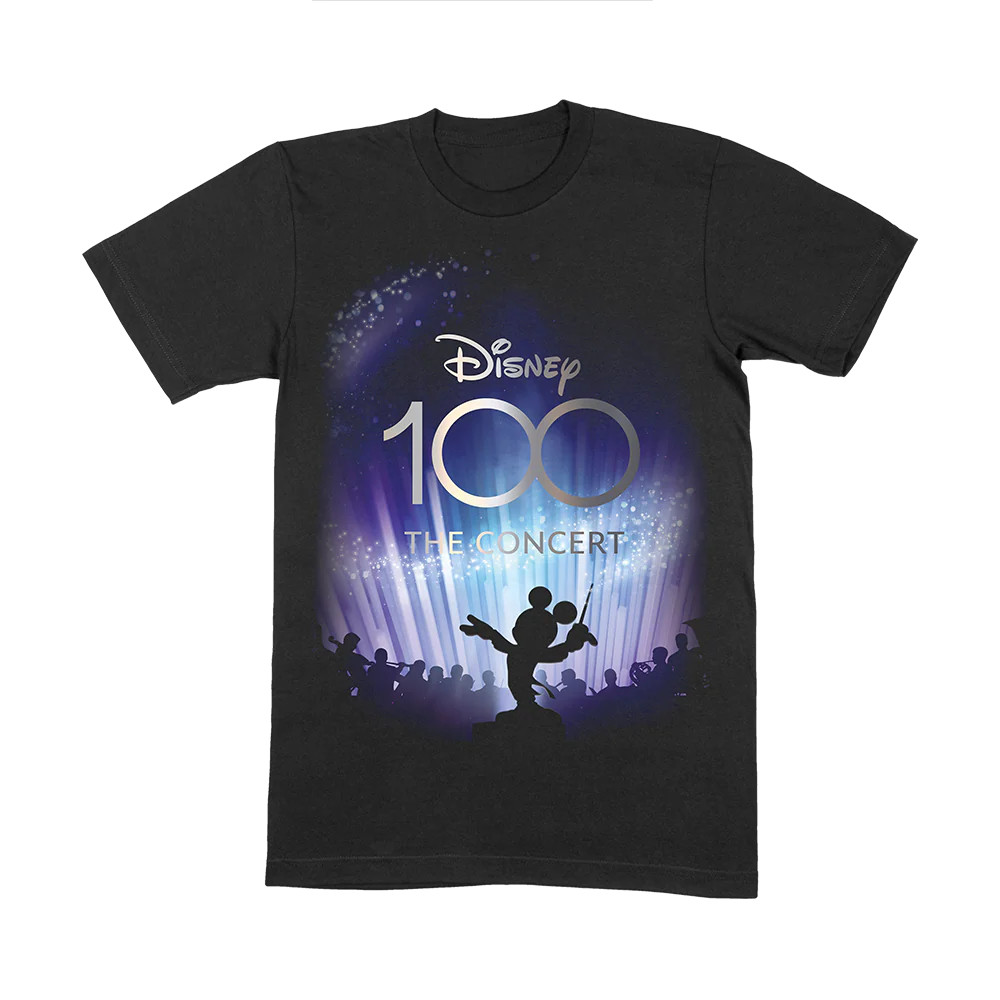 Disney 100 - The Concert - 'Black 'Admat Tour' T-Shirt
