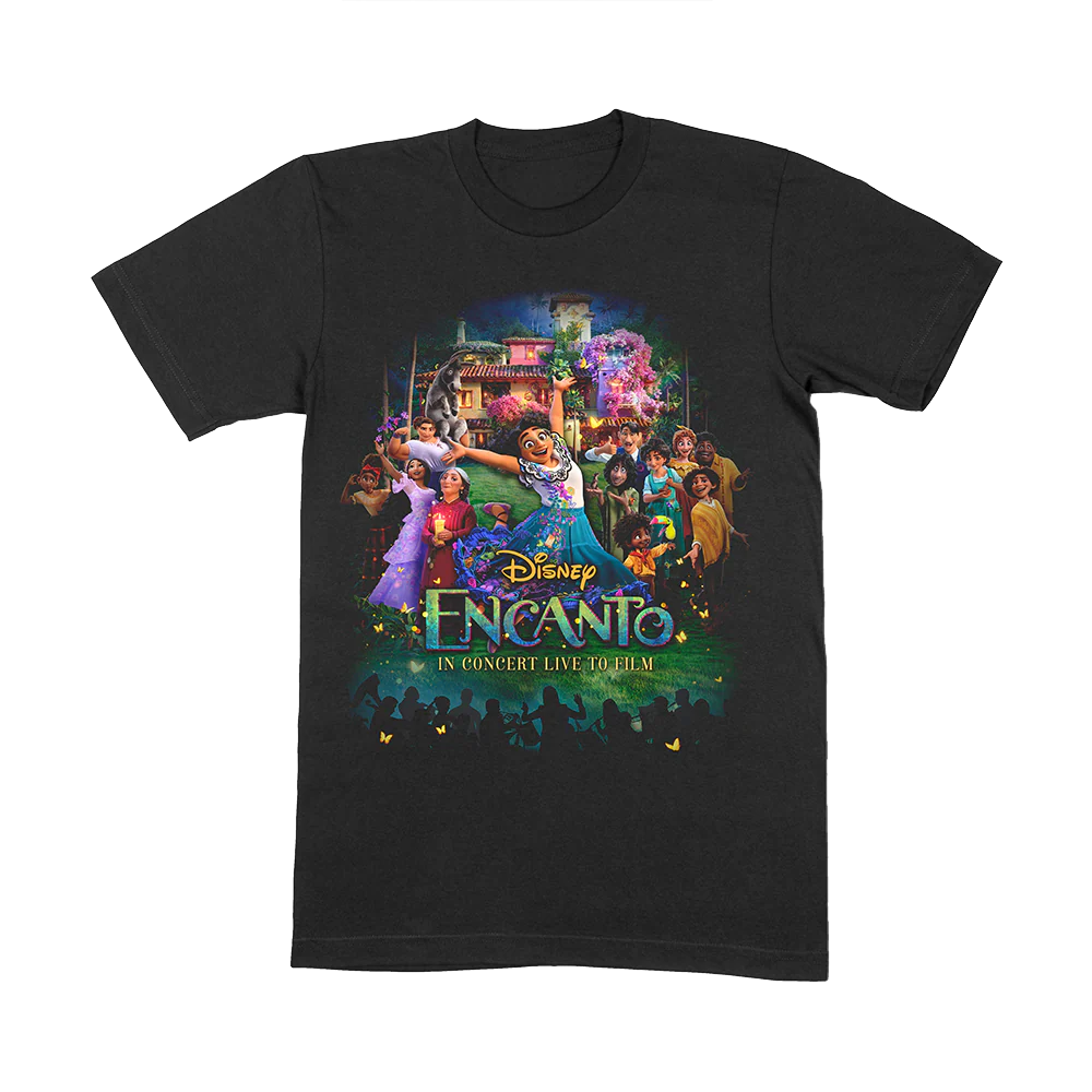 Disney Encanto - Live In Concert - Black ' Tour' T-Shirt