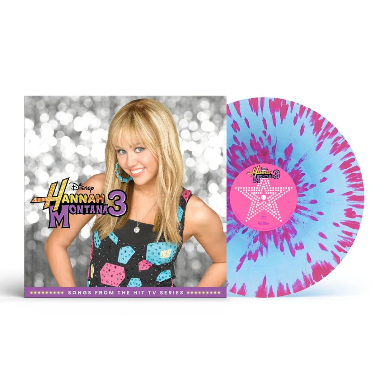 Hannah Montana 3: Pink & Blue Splatter Vinyl LP