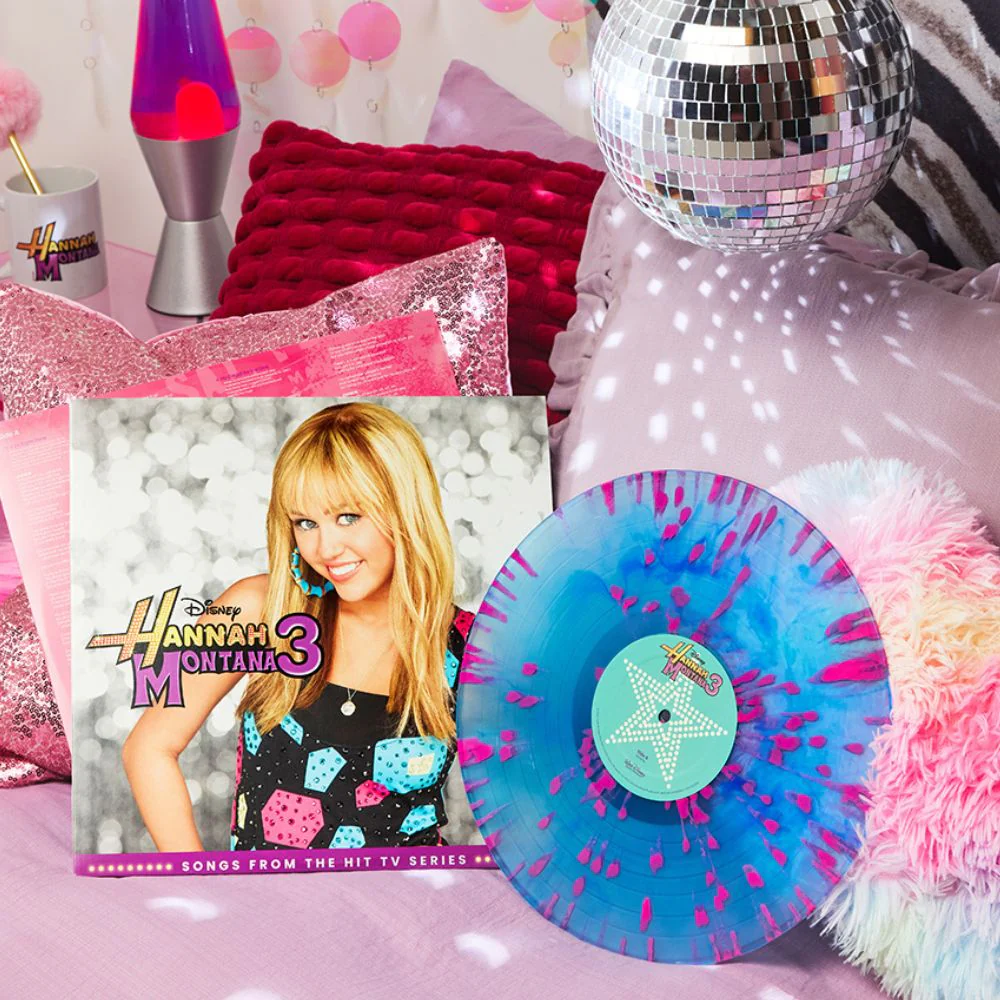 Hannah Montana 3: Pink & Blue Splatter Vinyl LP - Image 2