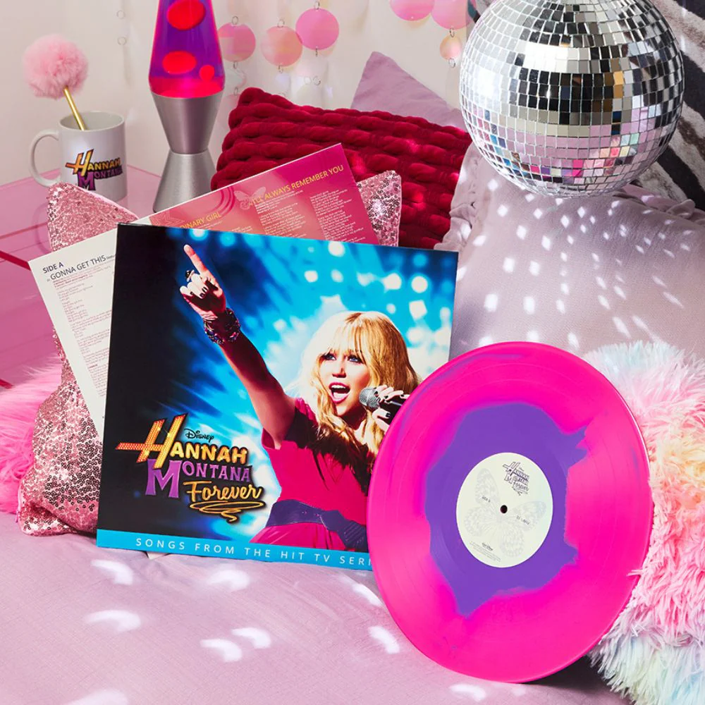 Hannah Montana Forever (Songs from the Hit TV Series): Pink & Purple Swirl Vinyl LP - Image 2