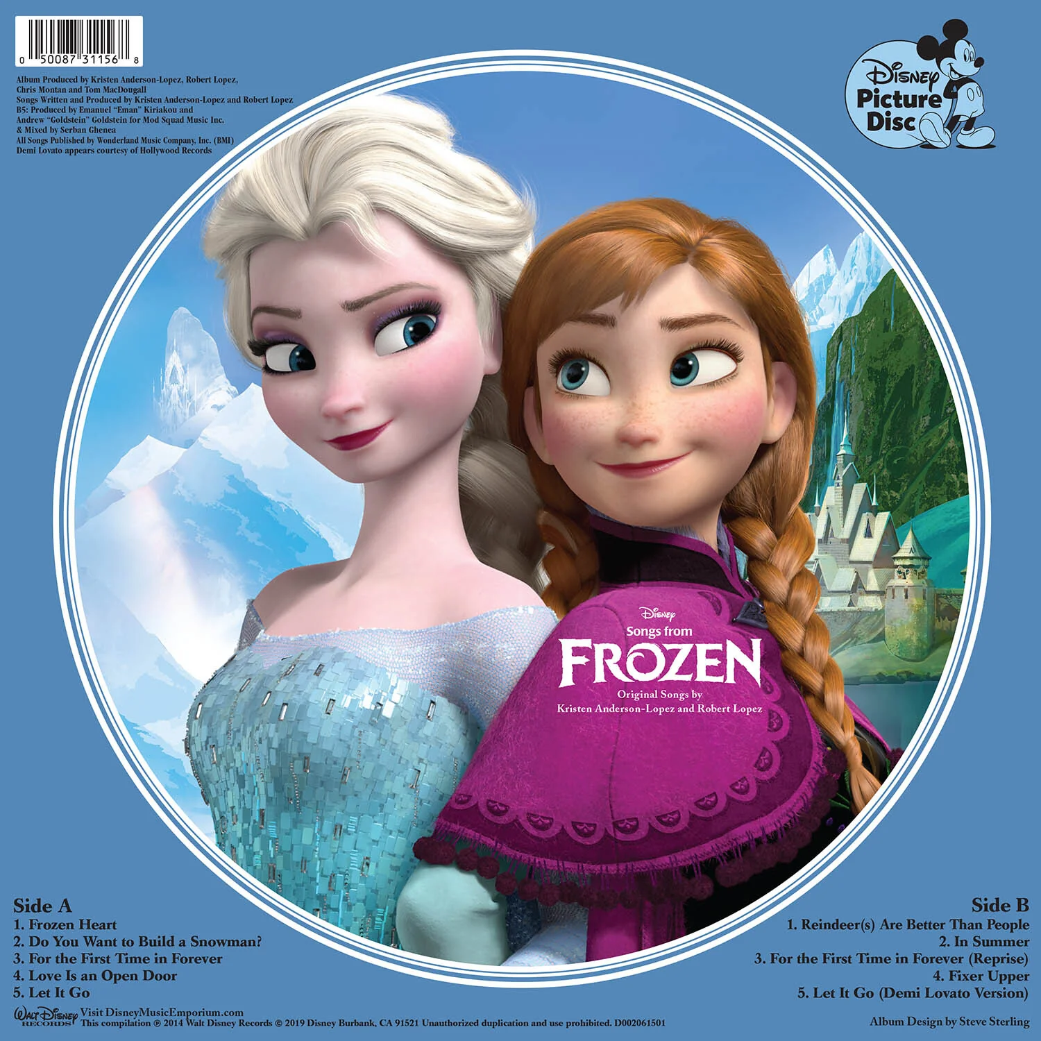 Songs From Frozen: Limited Edition Picture Disc Vinyl LP - Image 4