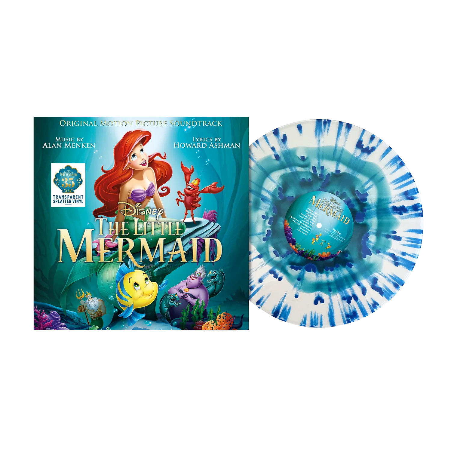 The Little Mermaid (35th Anniversary Edition): Transparent Splatter Vinyl LP