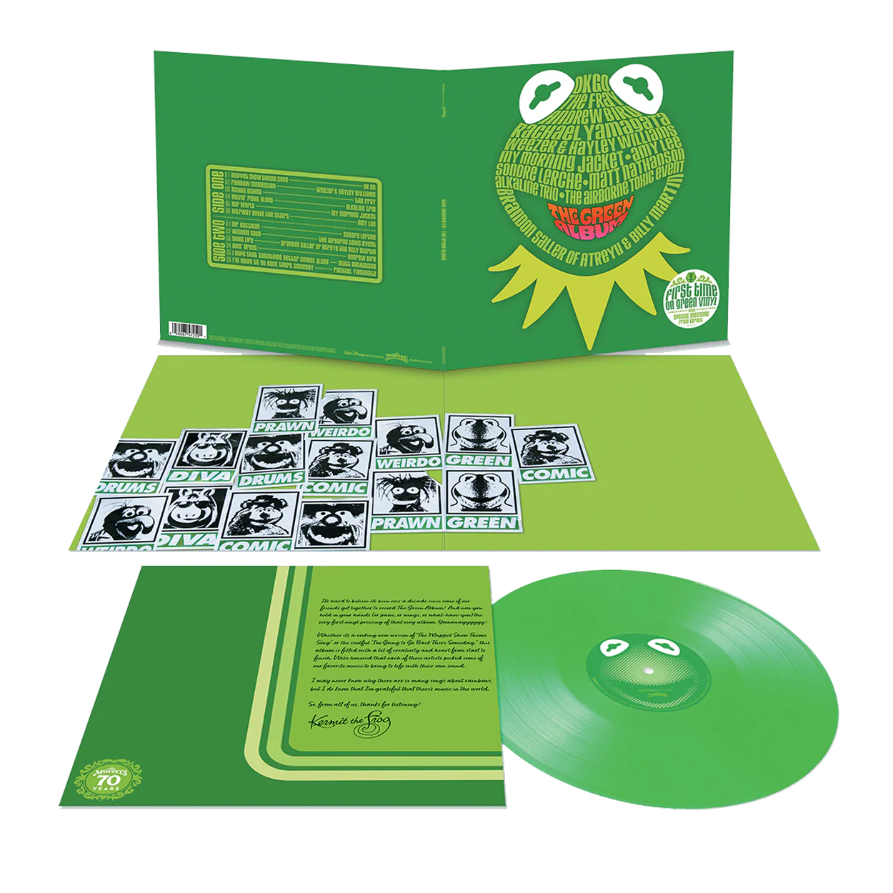 The Muppets: The Green Album Vinyl LP - Image 2